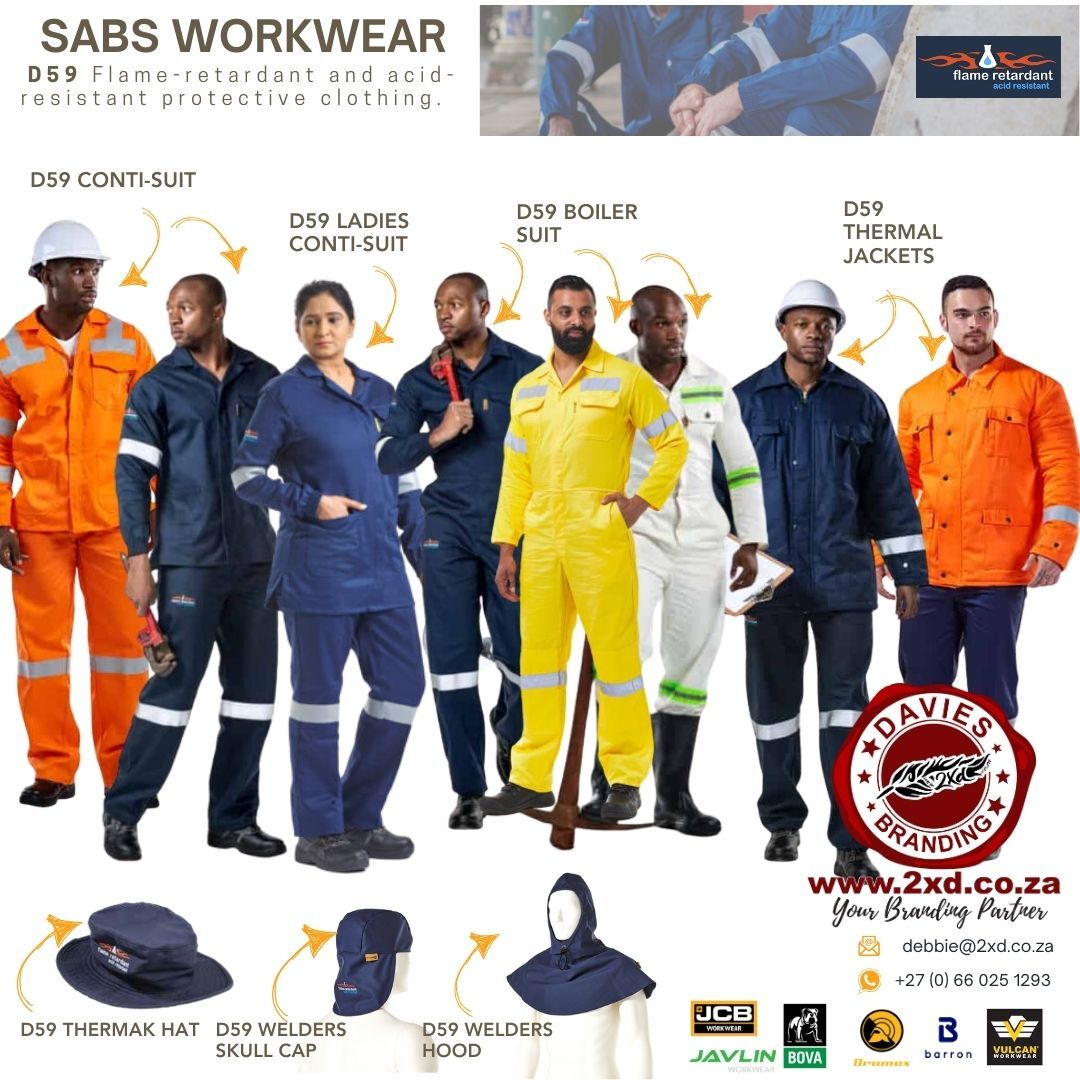 D59 Flame-Retardant & Acid-Resistant Protective Clothing – Trusted SABS Workwear